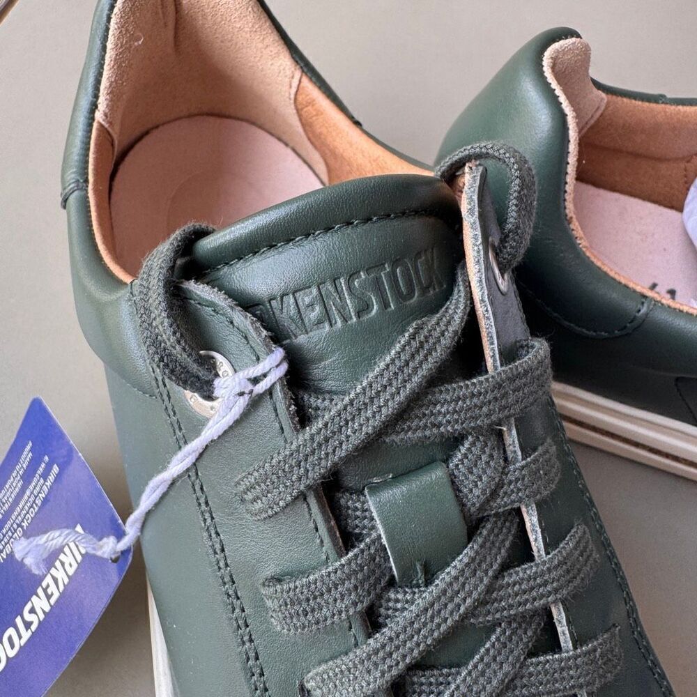 NEW Birkenstock Bend Low Thyme Green Leather Sneakers Womens 41EU or 10US Narrow - Picture 11 of 12